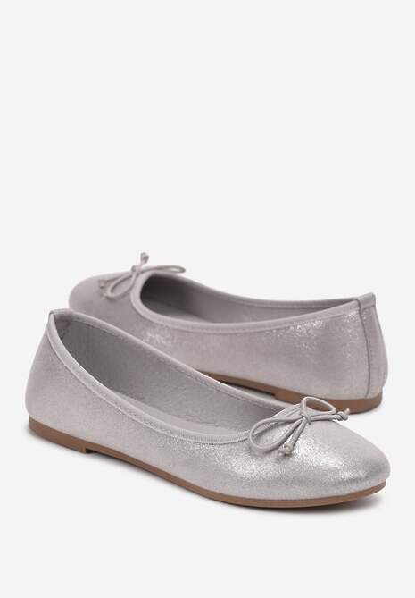 Srebrne Balerinki Nospe