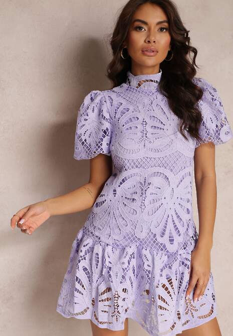 Fioletowa Sukienka Amathinna