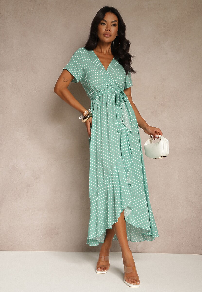 Miętowa Sukienka Boliphise