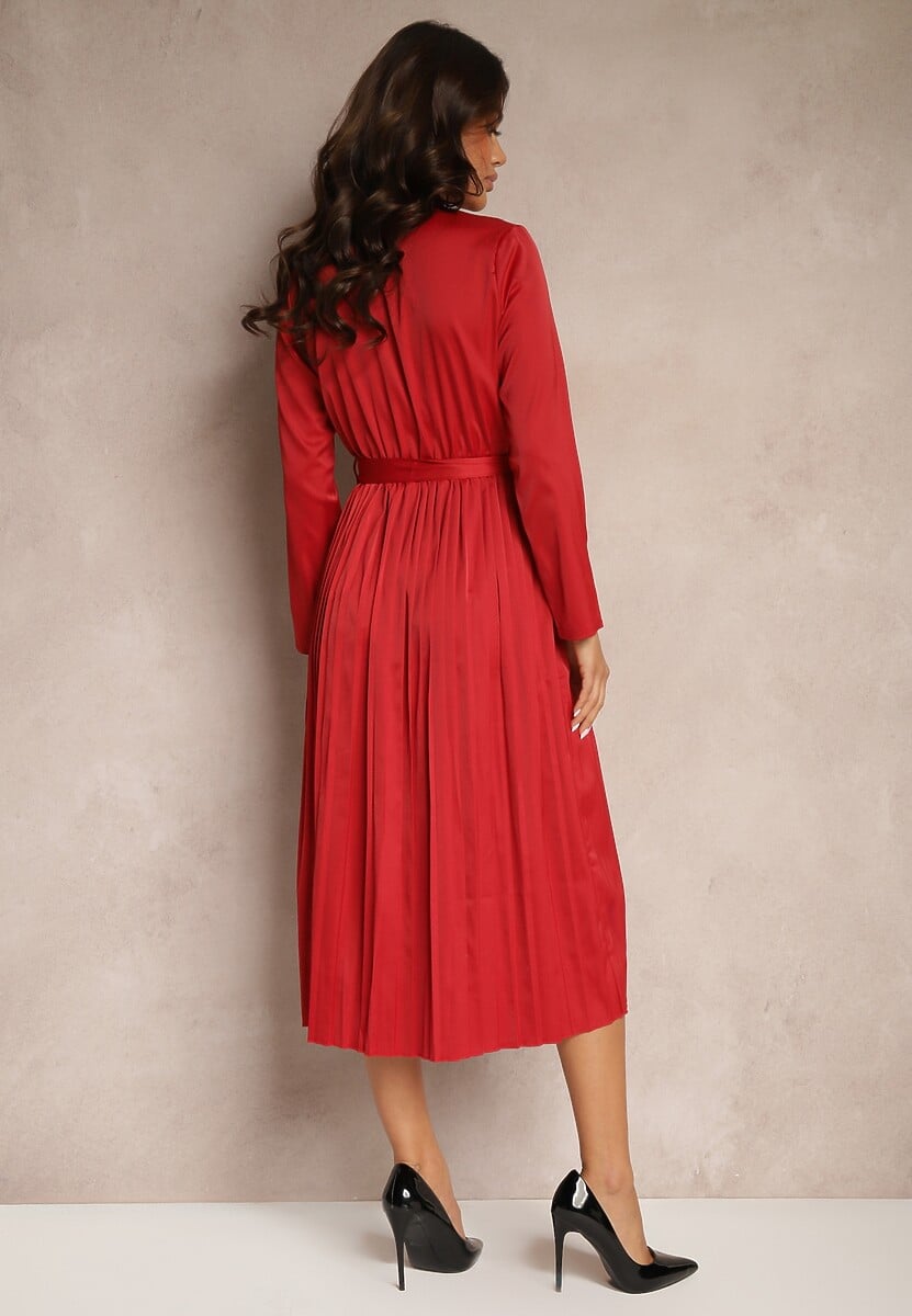 Bordowa Sukienka Thesamna