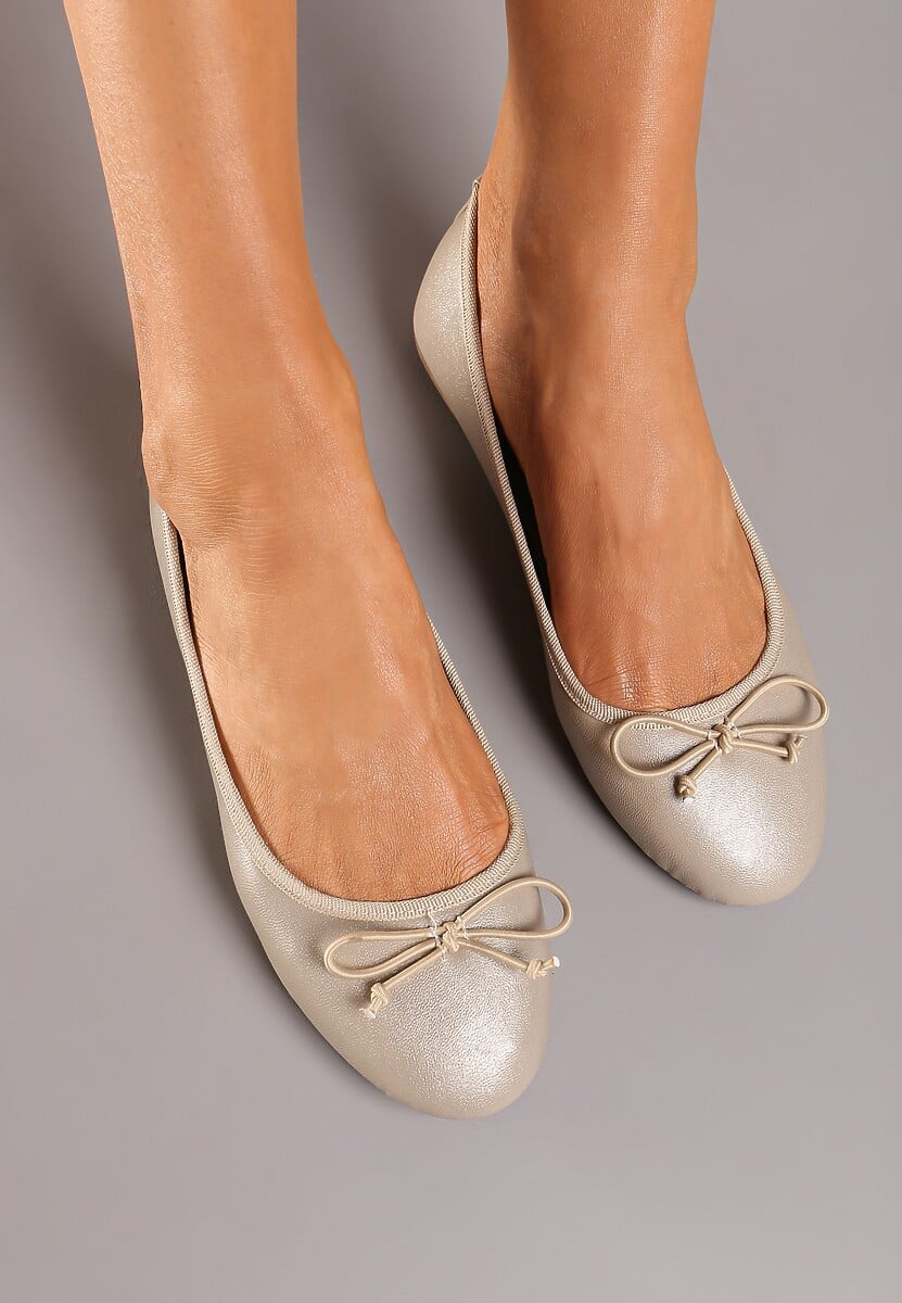 Białe Balerinki Nospe