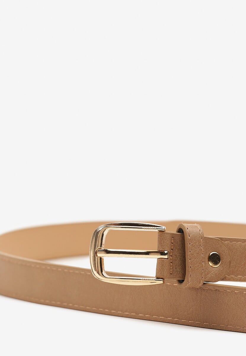 Beżowy Pasek Ozdobiony Klamrą Revaselle