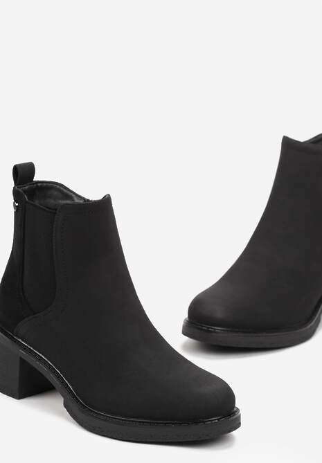 Czarne Botki na Słupku z Ekozamszu Otielo