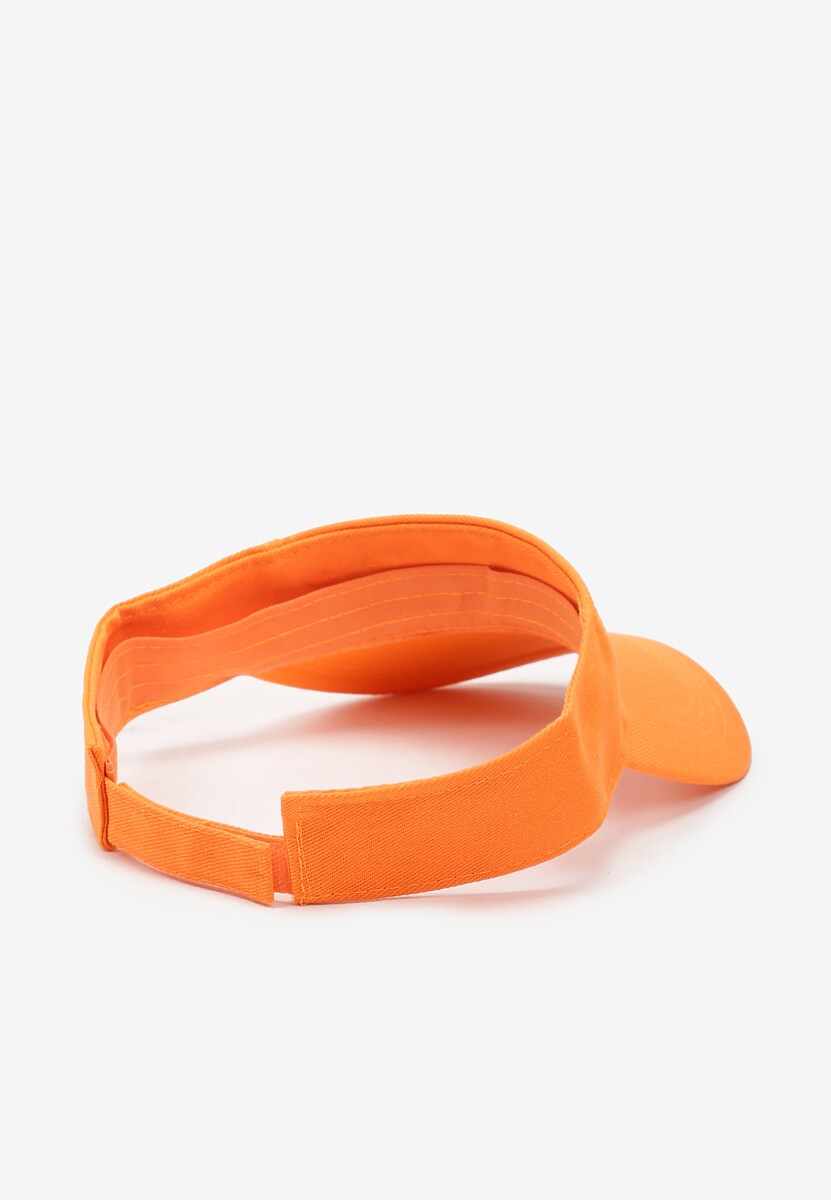 Pomarańczowy Kapelusz Daszek na Rzep z Regulacją z Tyłu Chibii