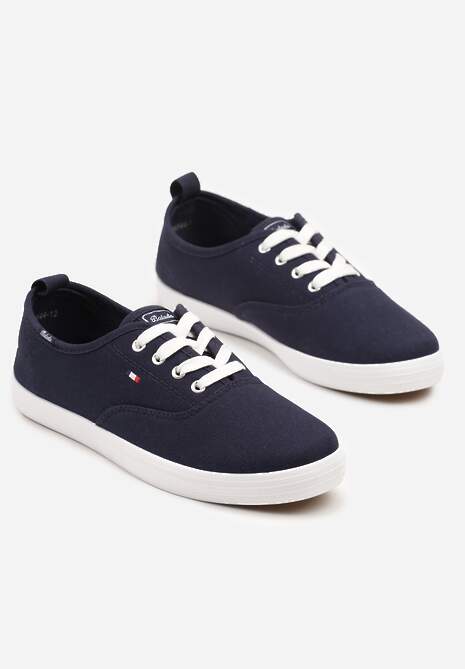 Granatowe Basicowe Tenisówki Vices Hallriva