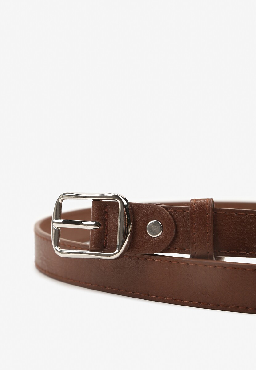 Brązowy Pasek z Ozdobną Klamrą Filariela