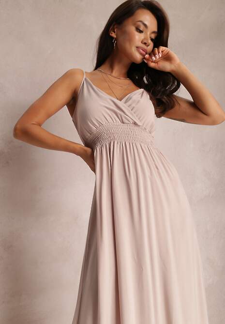 Beżowa Sukienka Sterinig