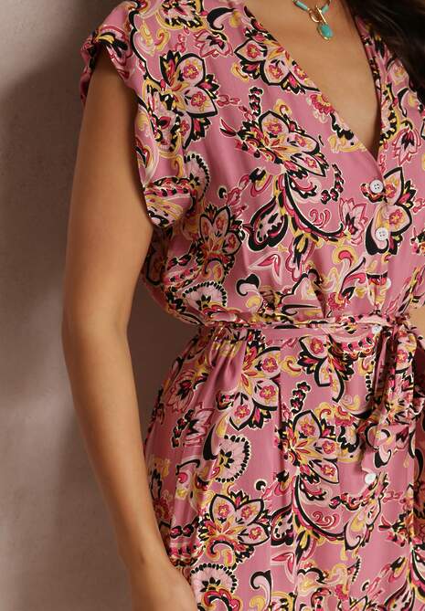 Ciemnoróżowy Kombinezon Theophinca