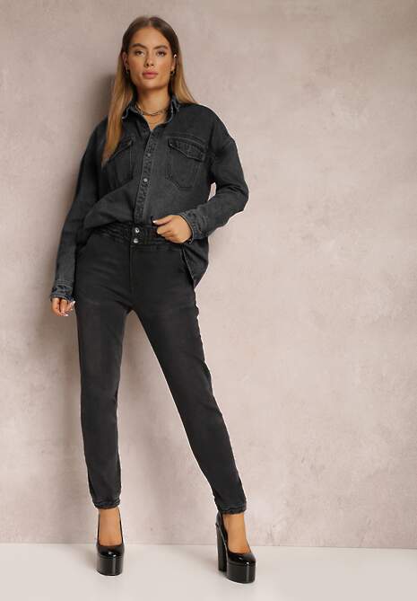 Czarne Jeansy Joggery Ketsiah