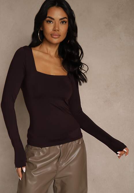 Bordowa Bluzka Selusei