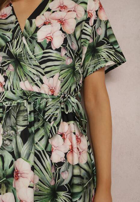 Czarno-Zielona Sukienka Matheisa