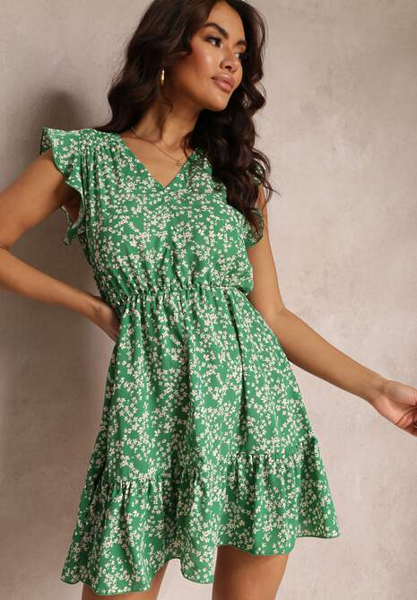 Zielona Sukienka Sagisa