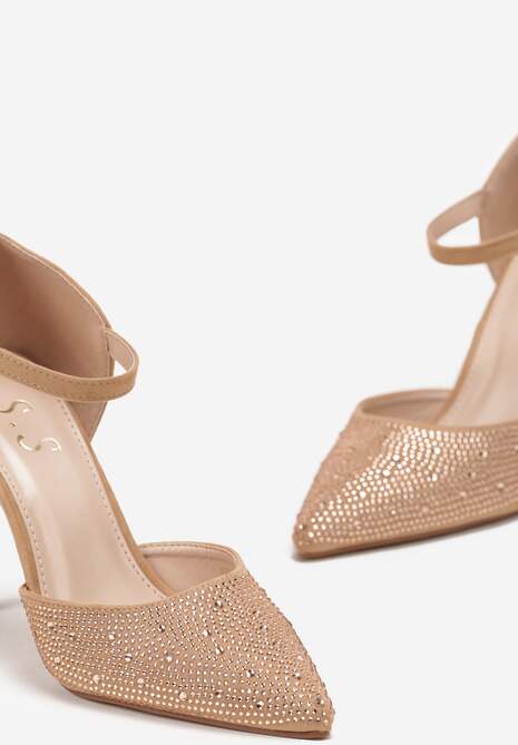 Szampańskie Szpilki w Cyrkonie ze Szpiczastym Noskiem Loira