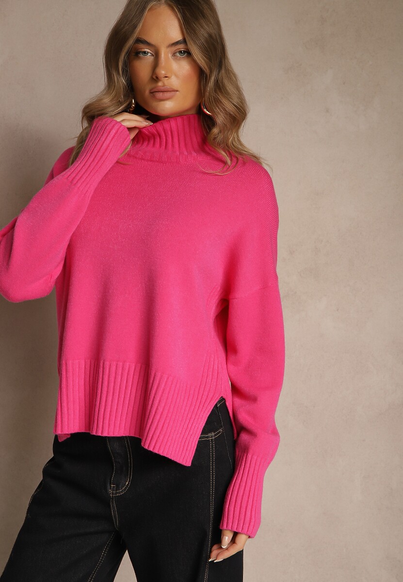 Szary Gładki Golf Casual Ralloria