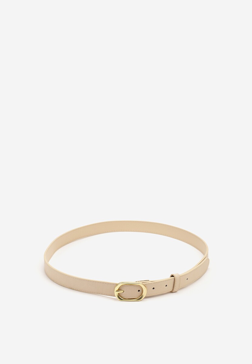 Brązowy Pasek Ozdobiony Zaokrągloną Klamrą Vozera