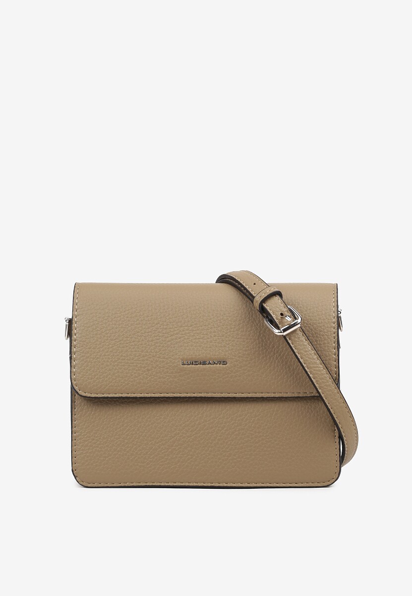 Granatowa Torebka Dwukomorowa Ozdobiona Suwakiem Davisiae