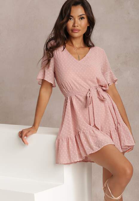 Różowa Sukienka Theaniphis