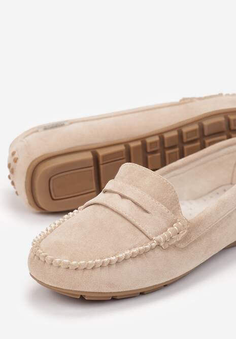 Beżowe Mokasyny Lithiche