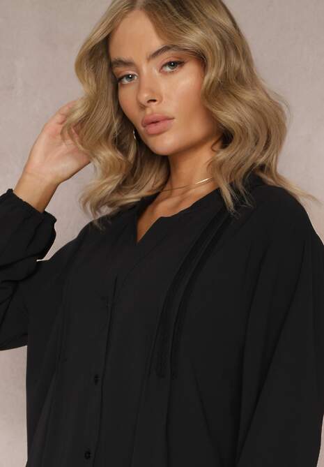 Czarna Koszulowa Sukienka Mini Galdra