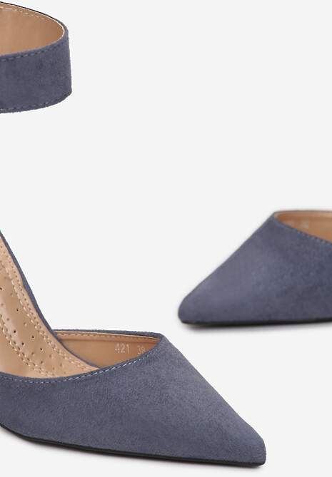 Niebieskie Czółenka Makki