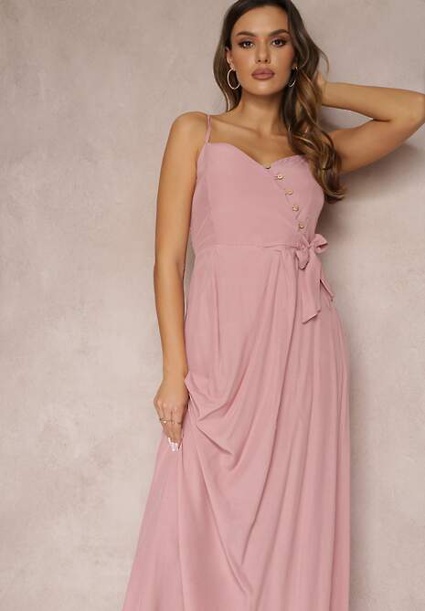 Jasnoróżowa Sukienka Pallepheu