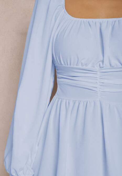 Niebieska Sukienka Megadia