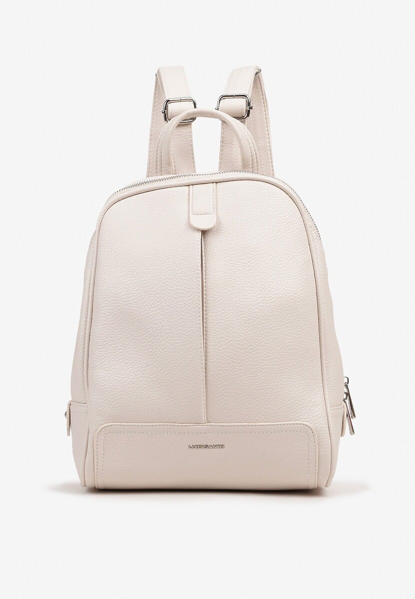 Czarny Plecak o Trapezowym Kształcie Zdobiony Przeszyciem Polzedi