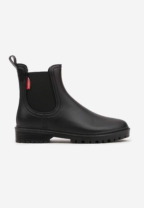 Czarne Kalosze z Elastyczną Wstawką Erlexia