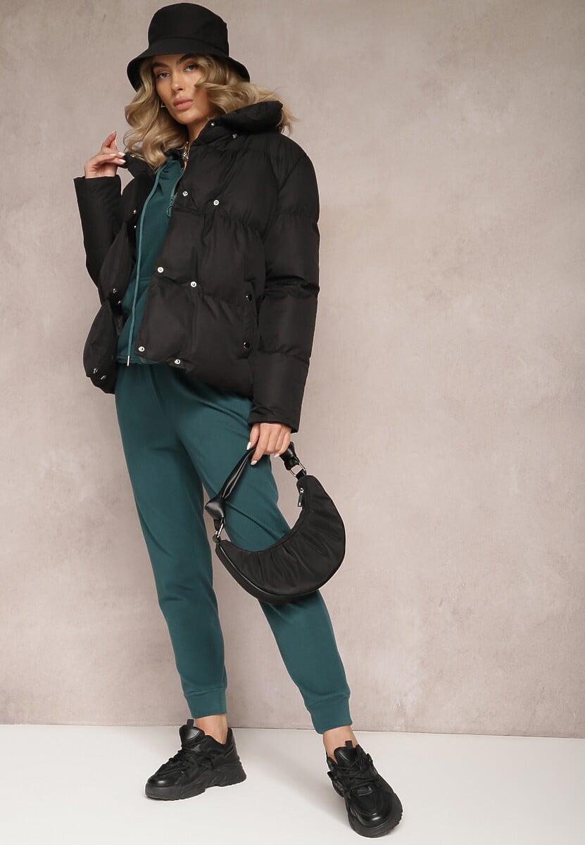 Zielony Komplet Dresowy 2-częściowy z Bluzą i Spodniami Seraphira