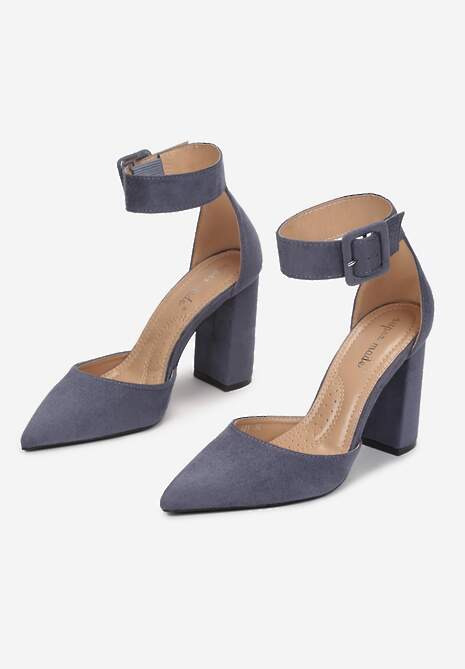 Niebieskie Czółenka Makki