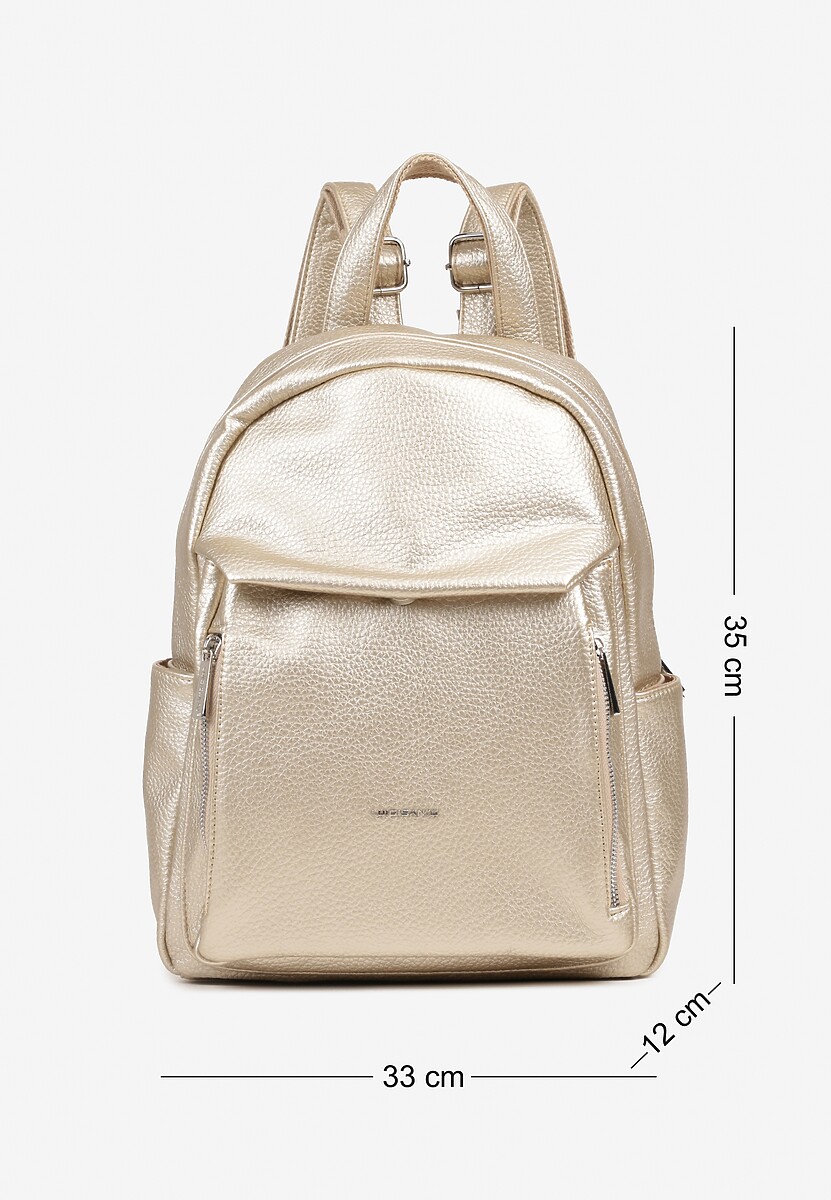 Złoty Plecak Ozdobiony Napisem Nillamea