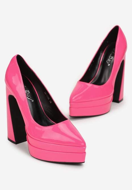 Fuksjowe Czółenka na Wysokim Słupku i Platformie Valme