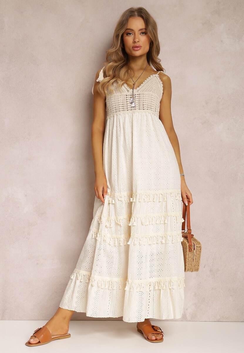 Jasnobeżowa Sukienka Eidameia