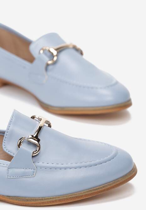 Jasnoniebieskie Mokasyny Sakina
