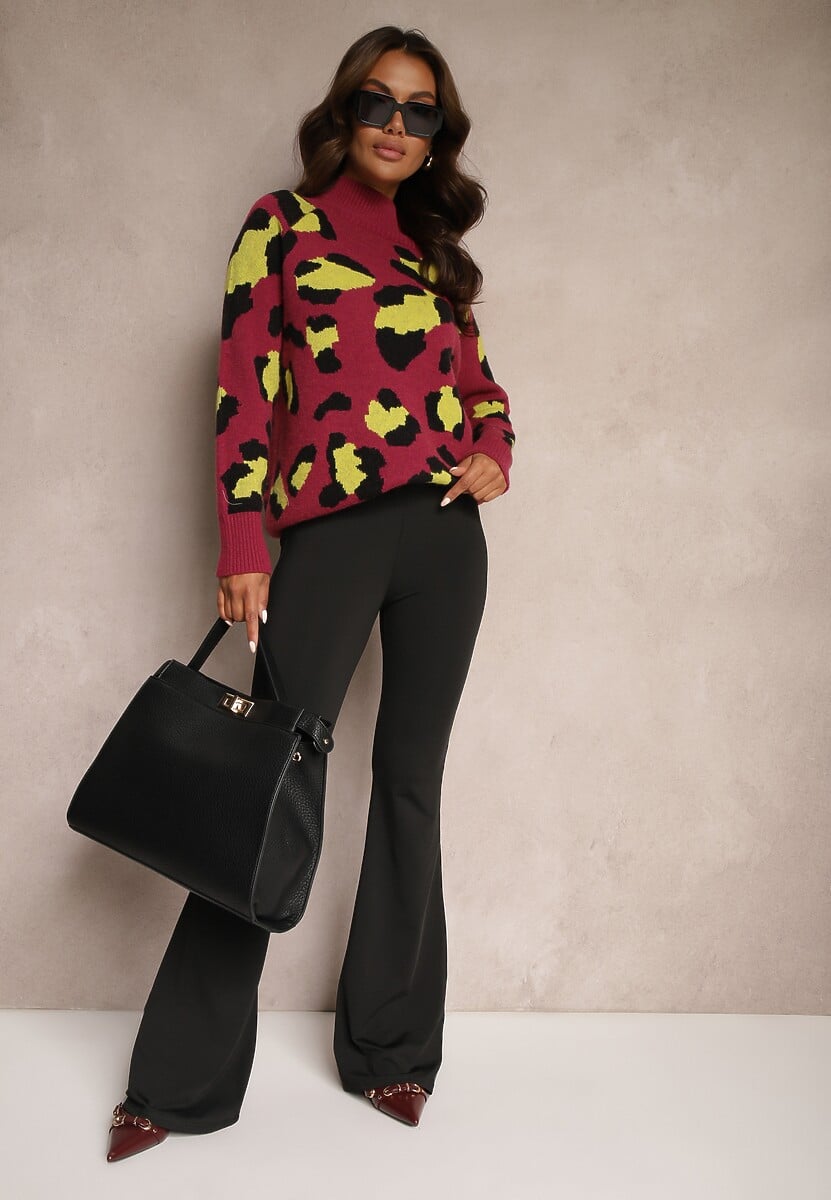 Czarne Spodnie Dzwony Efralicea