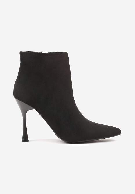 Czarne Botki na Szpilce Vices w Klasycznym Stylu Tikolisse