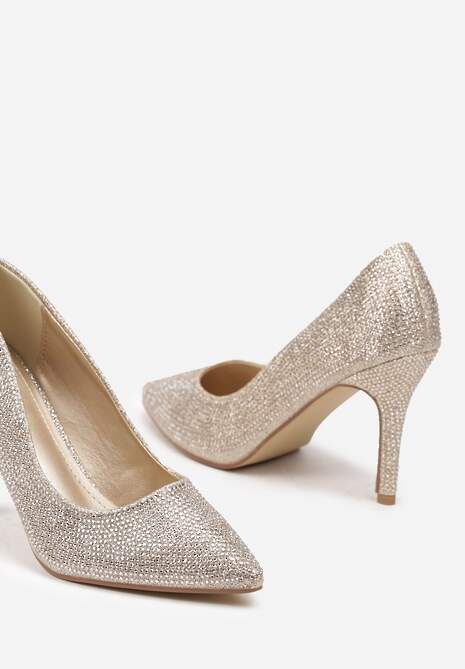 Złote Cyrkoniowe Szpilki ze Szpiczastym Noskiem Derinia