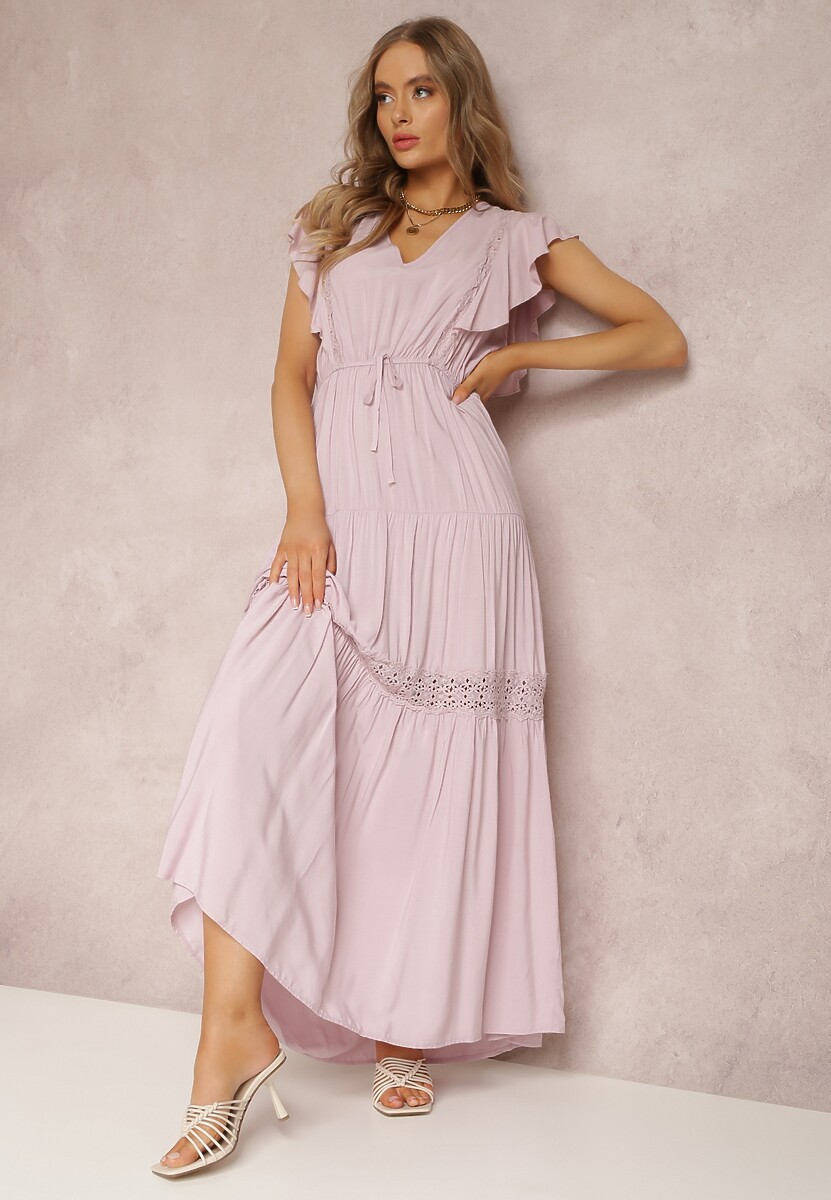 Jasnoróżowa Sukienka Callamene