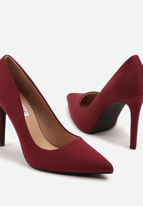 Bordowe Szpilki w Klasycznym Stylu Doviria