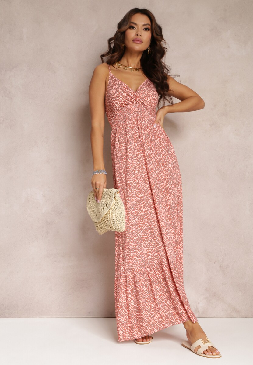 Czarna Sukienka Rozkloszowana z Gumką w Pasie Konasia