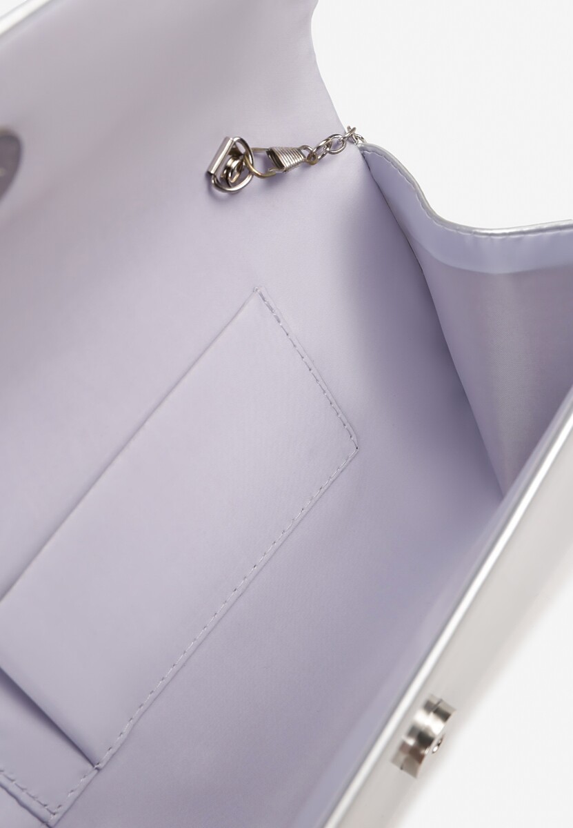 Srebrna Torebka Kopertówka z Dodatkowym Łańcuszkiem Frozenna