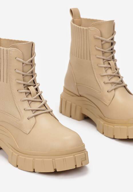 Beżowe Botki Deiniopis