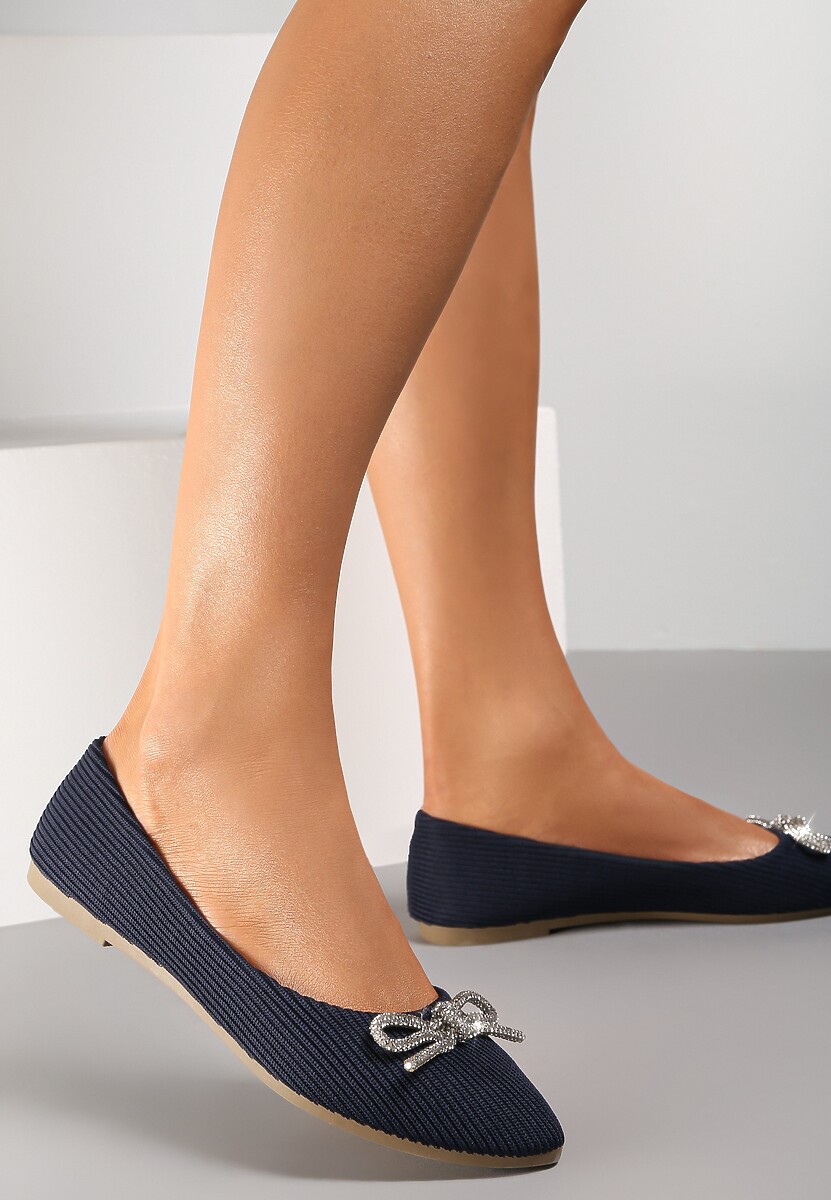 Granatowe Balerinki Dianonia