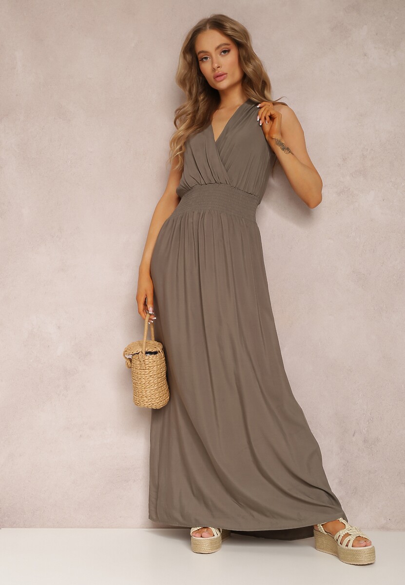 Ciemnozielona Sukienka Thesarpia