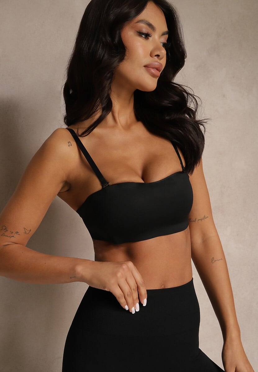 Czarny Biustonosz Typu Balkonetka Bez Fiszbin Zenzedi