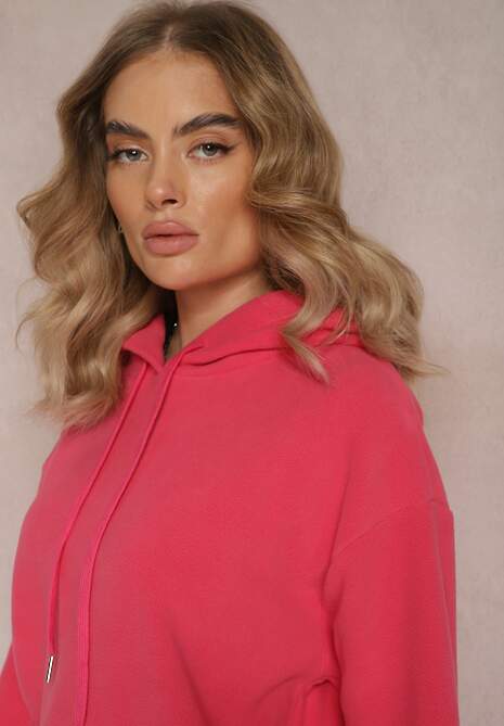 Czerwony 2-częściowy Komplet Ocieplany z Bluzą i Spodniami Enchante