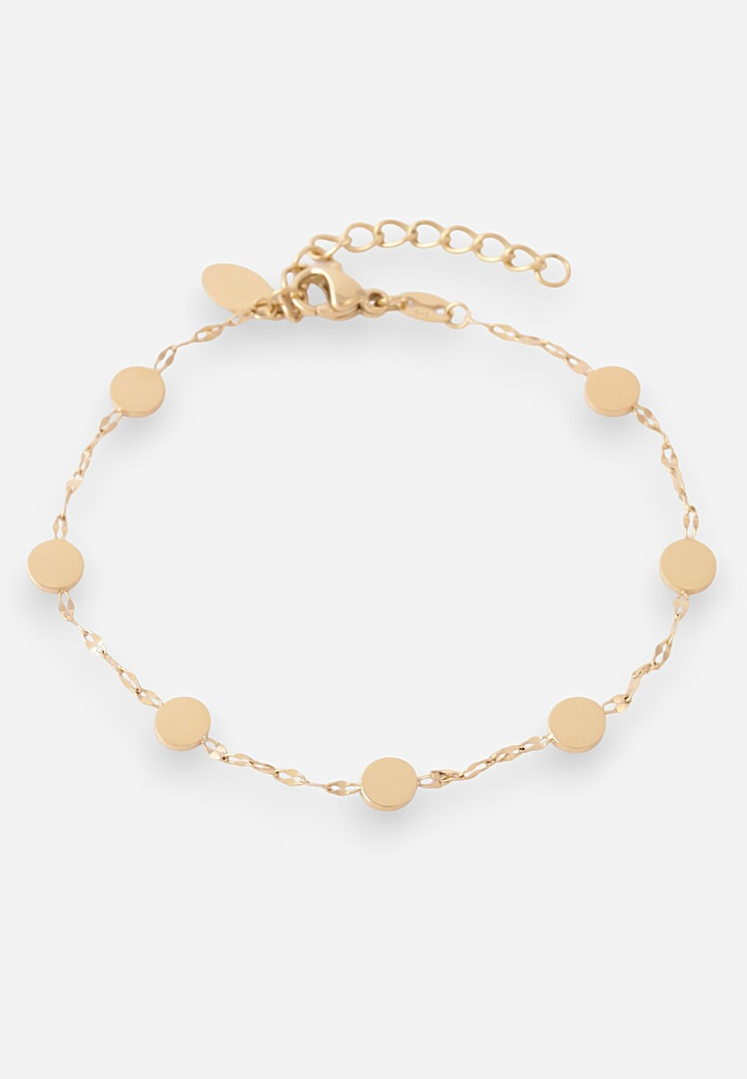 Złota Bransoletka Ozdobiona Kółkami Clemea