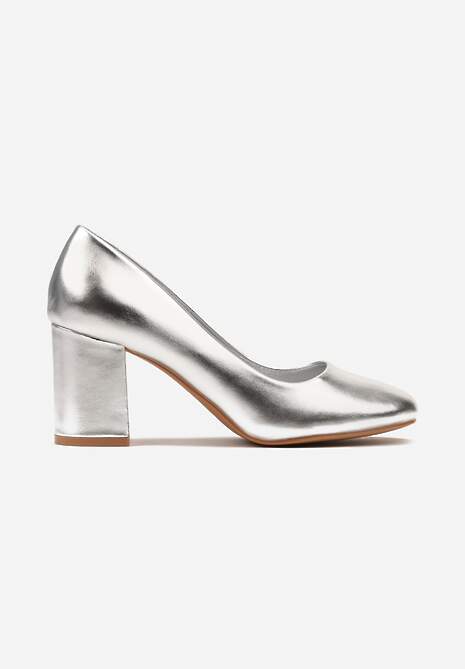 Srebrne Klasyczne Czółenka na Słupku Mogha