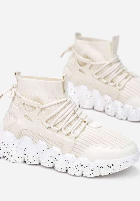 Beżowe Sneakersy Chrysialla