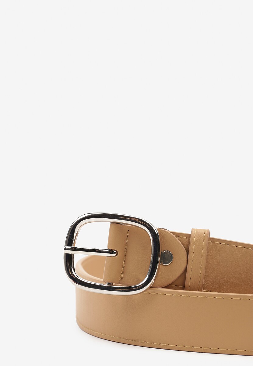 Beżowy Pasek Ozdobiony Zaokrągloną Klamrą Pumea